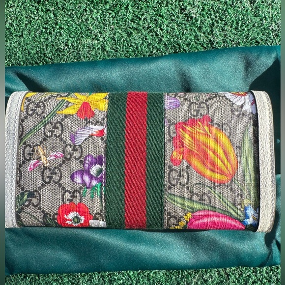 Gucci Wallet White Floral Spring Edition - Picture 2 of 14
